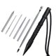 thumbnail image 2 of Greeniant Marlin Set Agujas de cordones Acero inoxidable Profesional Pequeña artesanía Costura Reutilizable Extraíble Tejer Pin Trabajo de cuero carpas 7 piezas negro Greeniant OD023335-05B, 2 of 6