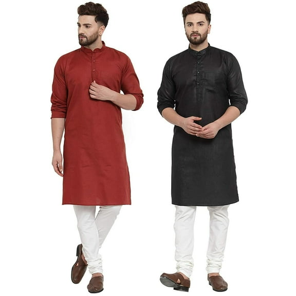 Mens Indian Wear Kurta Set Indian Ethnic Dress Pakistani Ethnic Dress Set Of 2