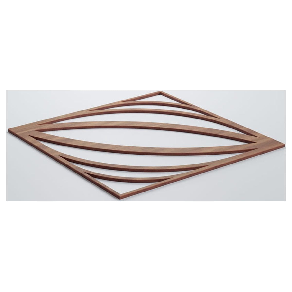 Ekena Millwork 23 3/8"W x 23 3/8"H x 3/8"T Large Otis Decorative Fretwork Wood Wall Panels, Walnut