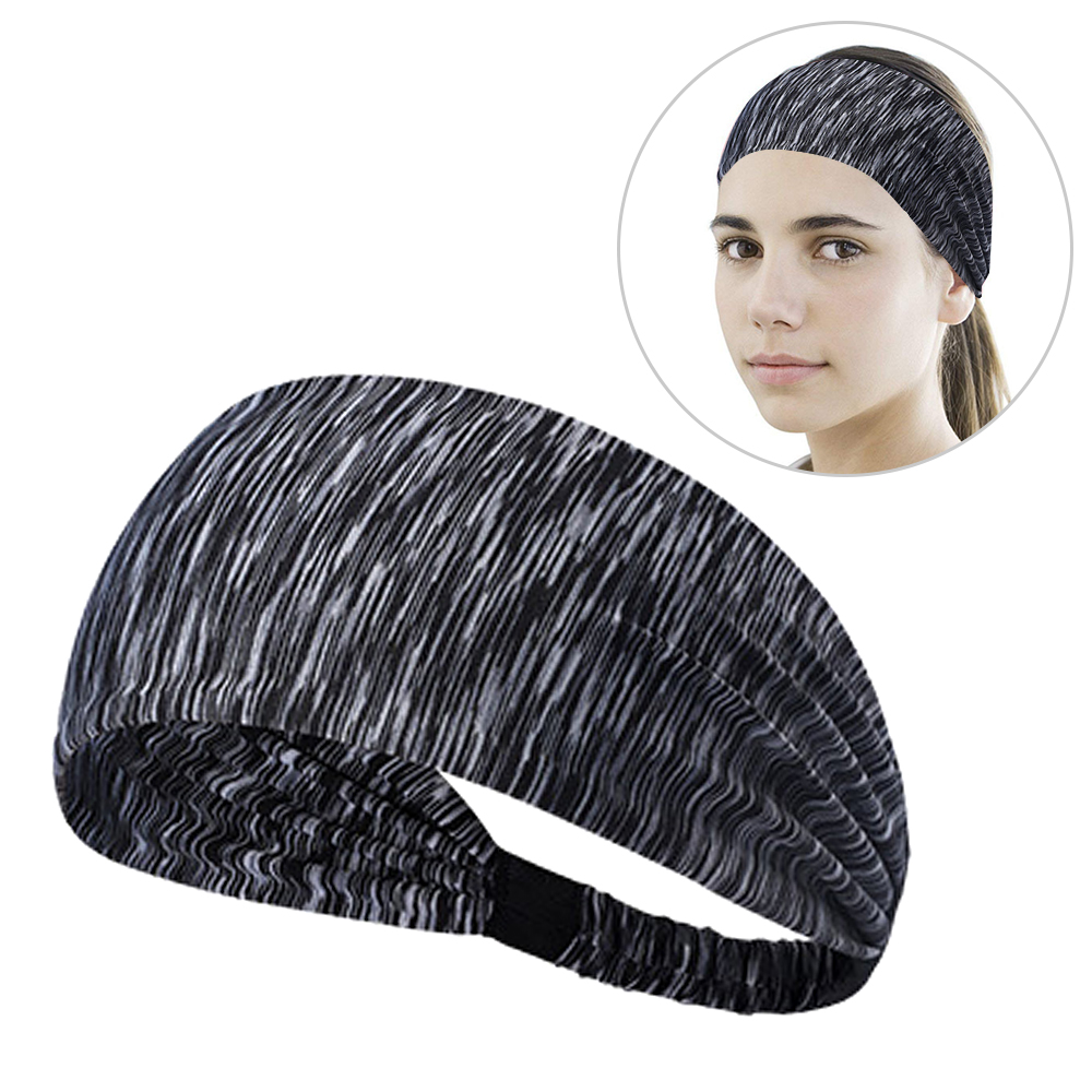 and Fits All Head Sizes Workout Elastic Headband with Button for Yoga Fitness Sports Running Non Slip Wide Hair Bands to Protect Ears for Nurses Doctors
