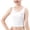 White, variant on Girls Training Bra Wirefree Light Support Camisole - Soft Cotton Seamless Tank Top for Tweens Teens Pink,Size 10-15 T