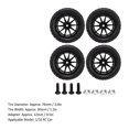 thumbnail image 4 of 4Pcs 1/16 Scale RC Car Tires RC Tires with 10 Spokes for 1/16 Remote Control Car AXI31594 2BL, 4 of 5