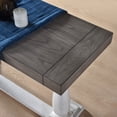 thumbnail image 6 of 53.6-Inch Side Table, Farmhouse Console Table, Spacious Tabletop & Sturdy Pedestal Legs, Entryway Table Sofa Table for Living Room Hall Dining Room (Antique Gray+White), 6 of 8