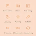 thumbnail image 2 of Mini Bt Pocket Thermal Printer Photo Printer Label Maker With Paper Roll N4M6, 2 of 6