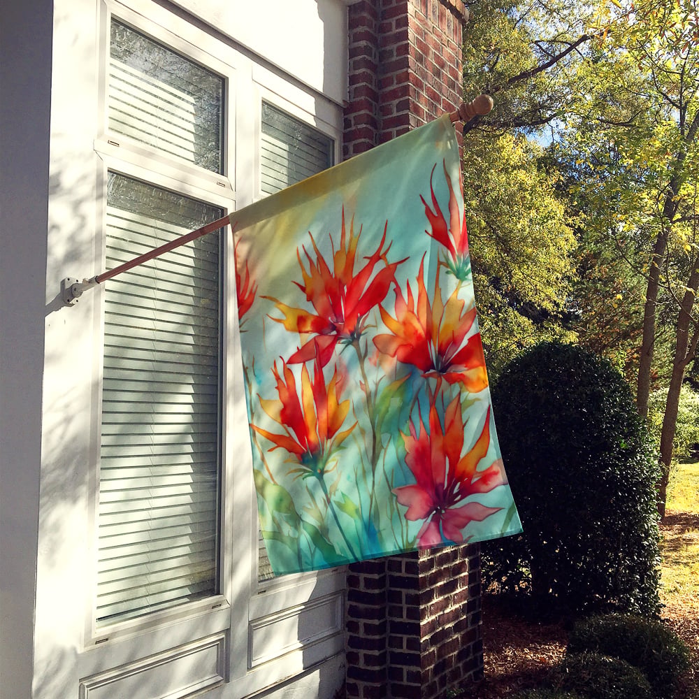 thumbnail image 7 of Wyoming Indian Paintbrush in Watercolor House Flag 28 in x 40 in, 7 of 7