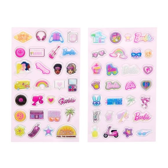 Juego de pegatinas Kodak x Barbie coloridas y decorativas, más de 50 pegatinas