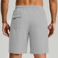 thumbnail image 5 of Mens Shorts Under $10 Summer Casual Shorts Solid Color Mens Shorts Elastic Waist Sports Lightweight Breathable Pocket Shorts for Men, Gray-3XL, 5 of 8