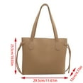 thumbnail image 3 of Elegant Large Capaity Handbag for Women Casual PU Leather Shoulder Bag Work Bag, 3 of 21