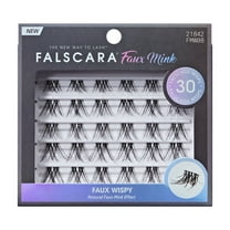 KISS Falscara Multipack, Lash Extension Kit, Faux Mink Wisps, Cluster Lash, 30 Lash Clusters