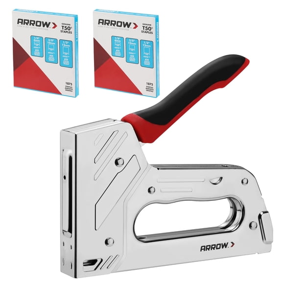 Kit de grapadoras Arrow T55BL, manual de uso pesado con 3750 grapas