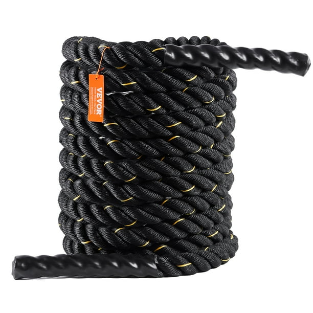 VEVOR Battle Rope 30Ft Gym Workout Strength Training Exercise