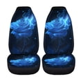 thumbnail image 5 of XYZCANDO Valentine's Day Front Car Seat Covers featuring Blue Glowing Rose - Breathable Waterproof 2 Pack Set For Car Interior Decor, 5 of 10