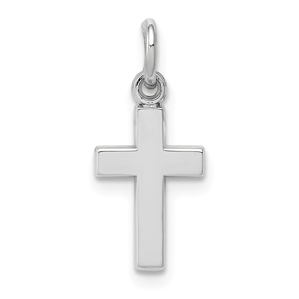 Diamond CrossCharm Jewels By Lux 14k White Gold .03ct
