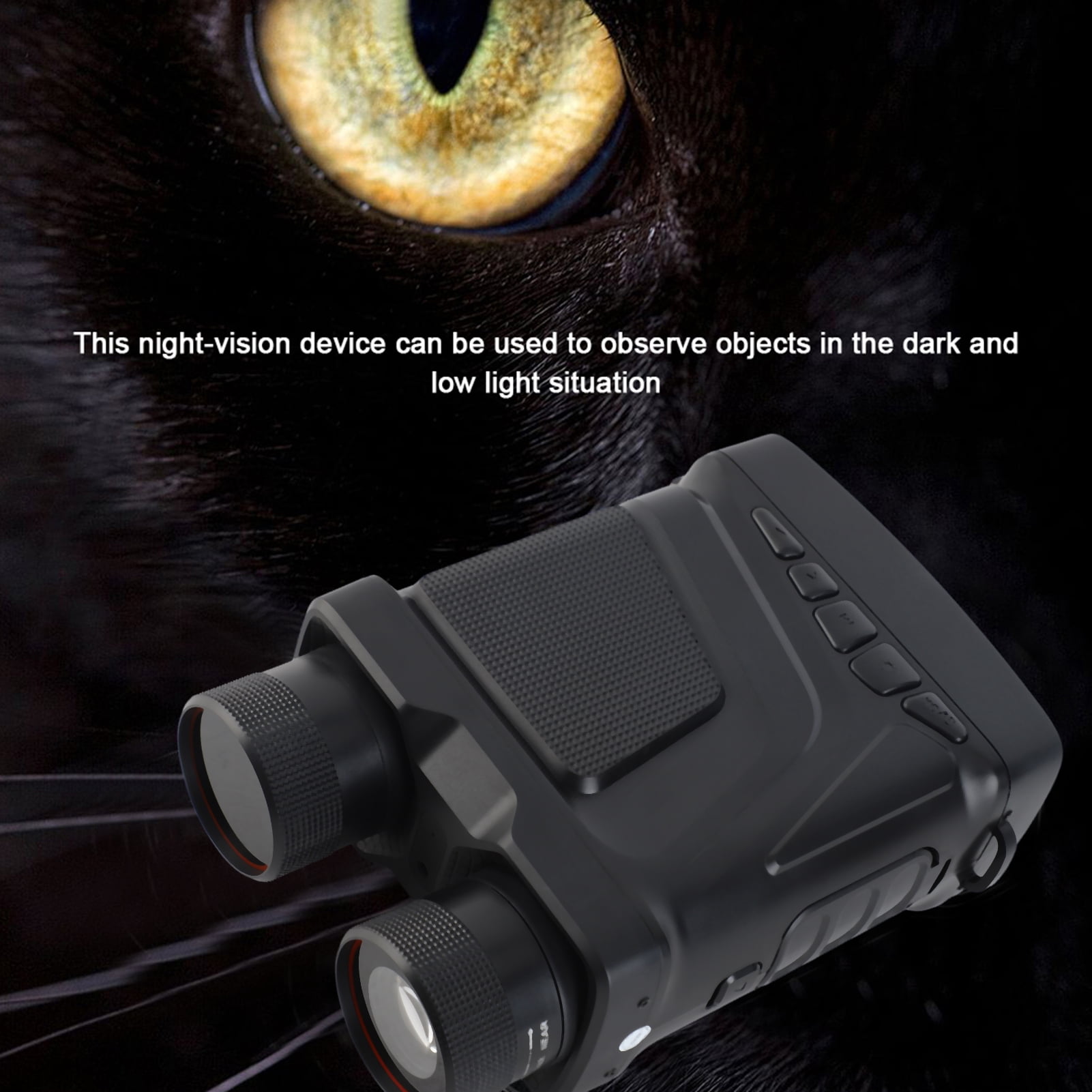 Illumination 1080P Portable Binocular Goggles Device Day Night Use Photo Video Taking 5X Digital Zoom 300M Full Dark Viewing Distance For Outdoor Hunt Boating Journey