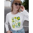 thumbnail image 2 of Stop And Smell The Flowers Long Sleeve Women's -SelectDesign Designs, 2 of 4