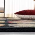 thumbnail image 4 of SAFAVIEH Soho Kendall Geometric Wool Area Rug, Black/Multi, 8' x 8' Square, 4 of 10