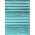 thumbnail image 1 of Ahgly Company Indoor Rectangle Abstract Light Blue Contemporary Area Rugs, 2' x 4', 1 of 4
