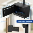 thumbnail image 3 of POCHAR Over-the-Door Locking Drop Box with Height Adjustable & Removable Hinge for Wall Mount - No Drilling or Cutting Needed (Black), 3 of 10