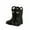 Black, variant on Aihuaihua Girls Rain Boots for Toddlers Kids Lightweight Non- Easy-On Handles Comfortable Soft Sole Casual Outdoor Spring Summer Fall Size 5.5-6 Years