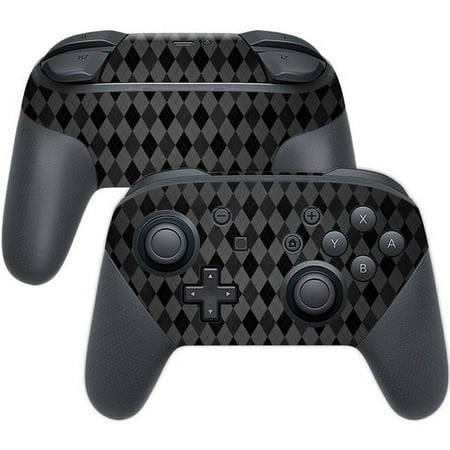 MightySkins NISWPCOI-Black Argyle Nintendo Switch Pro Controller Skin - Black Argyle