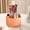 Orange, variant on JilgTeok 1 Packs 360 Rotating Makeup Organizer Cosmetic Storage Tray with Compartments Makeup Brush Lip Gloss Organizer Case for Women Bathroom Cabinet Vanity Desktop