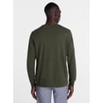 thumbnail image 3 of George Men's and Big Men's Cotton Crewneck Tee with Long Sleeves, Sizes XS-3XL, 3 of 5