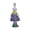 Purple-PP-home supplies, variant on LEFTHIGH Home Easter Cute Resin Rabbits Ornament Home Garden Decoration Supplies Desktop Shelf Mantel Figurine 3.5x3.5x13cm Blue Pink Purple Household Essentials