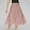 Pink, variant on Long Skirt Plus Size High Elastic Waist Boho Women Skirt Flowy Beach Solid Color Loose Breathable Pleated Skirts for Women Trendy Winter for Bookstore Visit Gray S