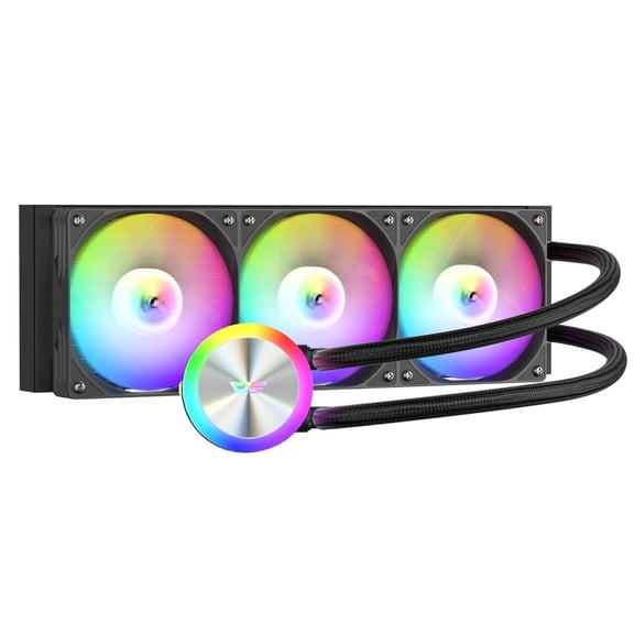 darkFlash DF-DG360D-BK Liquid CPU Coole ARGB PWM Daisy Chain Connection Fans AIO Compatible w/Intel 1851/1700, AMDAM4/AM5