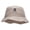 Natural, variant on Skull and Blades Embroidered Bucket Hat - Black OSFM