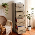 thumbnail image 3 of Ktaxon Wood Lateral File Cabinet with Lock for Home Office, Lockable Filing Cabinet, Easy to Assemble, Gray, 3 of 7