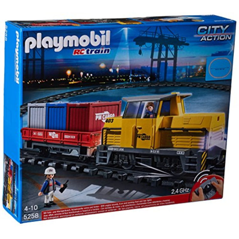 verwerken R Ontevreden Playmobil 5258 City Action Remote Control RC Freight Train - Multi-Coloured  - Walmart.com