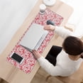 thumbnail image 3 of Long Mouse Pads for Desk,Red Christmas Reindeer Pattern Desk Mats on Top Of Desks, Desk Mouse Pad Extra Large with 3mm Non-Slip Base and Stitched Edge for Gaming,Office,Work,Home 31.5x11.8in, 3 of 5