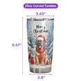 thumbnail image 5 of Merry Christmas Mastiff Enjoys Woofmas Winter Xmas Holiday 20oz Stainless Steel Tumbler Insulated Cup with Lid Mastiffs Dog Lover Gifts Idea - 02022, 5 of 5