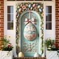 thumbnail image 5 of YWIYIUD 1PC Happy Easter Door Cover Easter Decorations, 71x35 Inch Easter Rabbit Eggs Door Banner Welcome Easter Banner Spring Theme Rabbit Door for Front Door Wall Indoor Outdoor Home Decor, 5 of 5