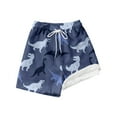 thumbnail image 3 of shoper Toddler Boys Swim Trunks with Compression Liner Quick Dry Boys Stretch Swimsuit Shorts Swimming Trunks Bathing Suit Navy 8T=140, 3 of 5
