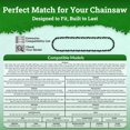 thumbnail image 7 of 5-Pack 14-inch Chainsaw Chain Replacement for Powerhorse 190502 Chainsaws - S52 (14", 3/8" Low Profile Pitch, 0.050" Gauge, 52 Drive Links), 7 of 7