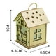 thumbnail image 3 of Adorno navideño colgante decorativo con luz nocturna de casa de madera en miniatura que EstiloE perfecl Casa de madera, 3 of 8
