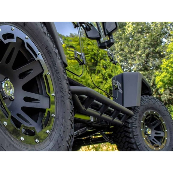 Rugged Ridge 11504.20 RRC Side Armor Guard Kit; 07-18 Jeep Wrangler JKU