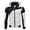 White, variant on QQAMB Men's Coat Color Block Zipper Hoodies Long Sleeve Hoodies Jacket Winter Warm Coat White L