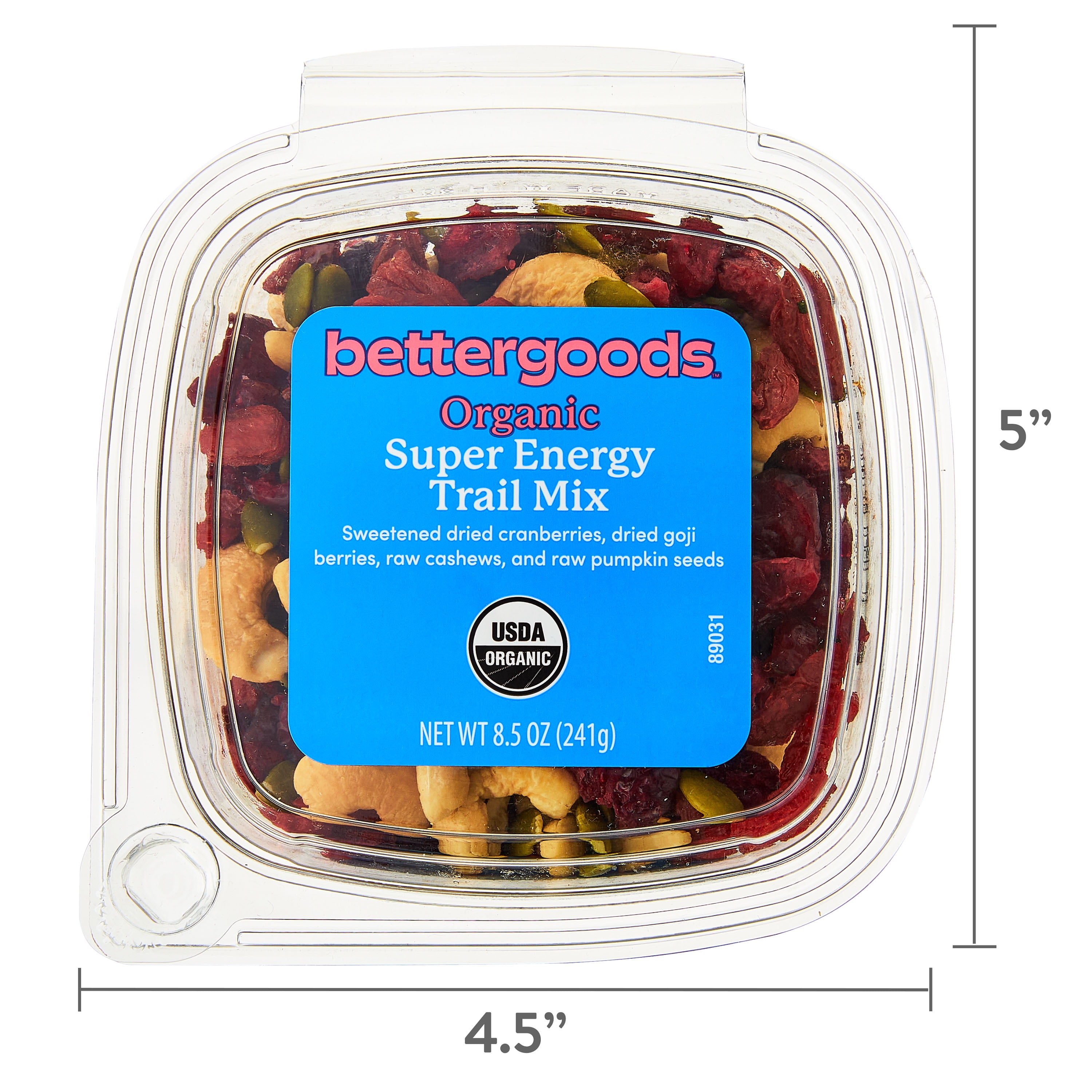 (3 pack) bettergoods Organic Super Energy Trail Mix, 8.5 oz