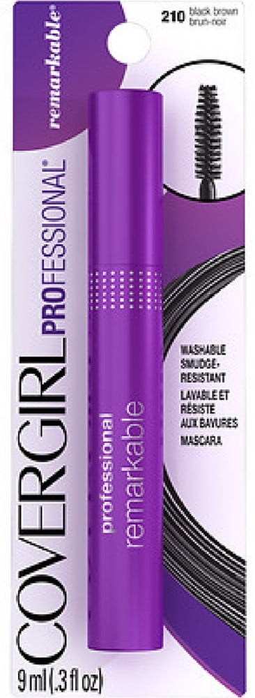 COVERGIRL Professional Remarkable Washable Mascara, Black Brown [210] 0.30 oz