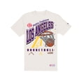 thumbnail image 2 of Men's New Era  Cream Los Angeles Lakers Oversized City Edition Remix Vintage T-Shirt, 2 of 3