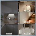 thumbnail image 2 of DAYBETTER 54 LED Under Cabinet Lights, USB Rechargeable Closet Lighting kit with Motion Sensor and Magnetic Strip for Wardrobe, Kitchen Wireless Lighting,2 Pack, 2 of 6
