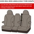 thumbnail image 3 of coverdream Sienna Car Seat Covers Custom Fit for 2011-2020 Toyota Sienna SE,LE,XLE,SE/XLE Premium,8-Seater - Leather Auto Seat Covers(Full Set,Black/Gray), 3 of 9