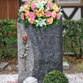 thumbnail image 4 of Aoyunhp 1Pc Cemetery Flower Saddle,Artificial Cemetery Saddle,Grave Flowers for Cemetery,Outdoor Tombstone Memorial Decorations,Memorial Arrangement Decor for Cemetery Top Ornament, 4 of 4