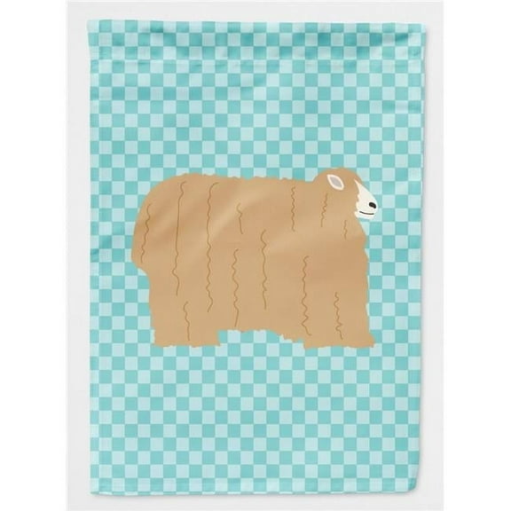 Carolines Treasures BB8145GF Lincoln Longwool Sheep Blue Check Garden Flag