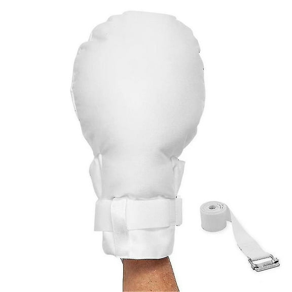 Medical Double Security Mitts - One Size Fits All Hand Restraint Gloves For Elderly & Medical Procedures