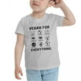 thumbnail image 3 of Vegan for Everything Cute Toddler T Shirts for Boys Girls (Gray, Youth XL), 3 of 5