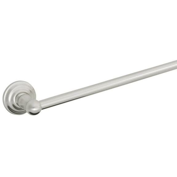 Design House Calisto Wall Mounted Bathroom 30" Towel Holder, Satin Nickel